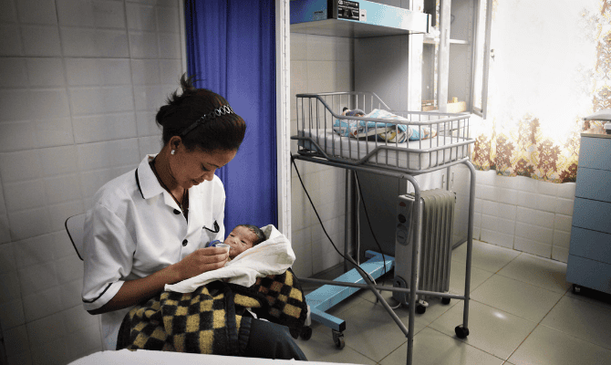 Learning about baby care side by side