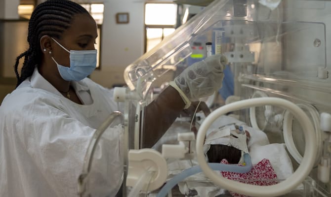 The training focusing on the newborns needs